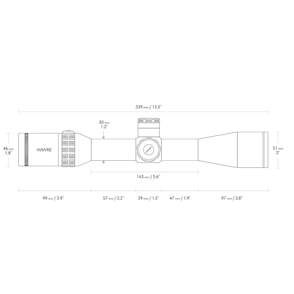 Amazon.com : Sidewinder 30 Riflescope 6.5-20x44 20x 1/2 Mil Dot +